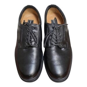 Denver Hayes Men's Classic Black Derby Shoes